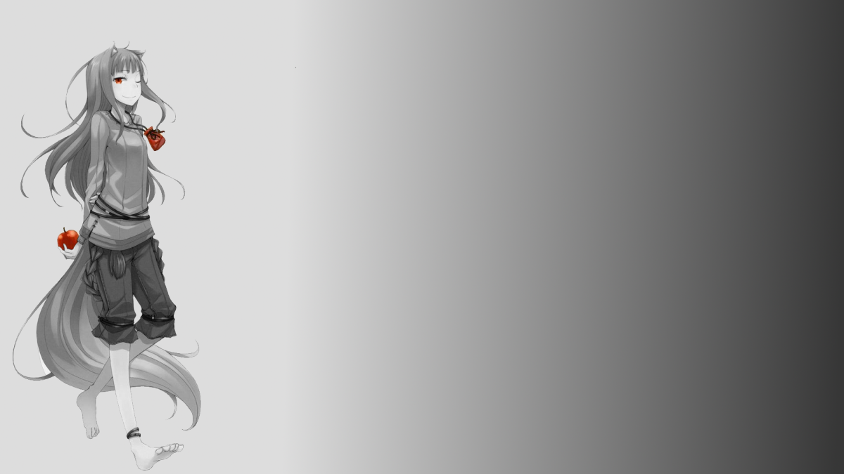 Аниме обои серые
