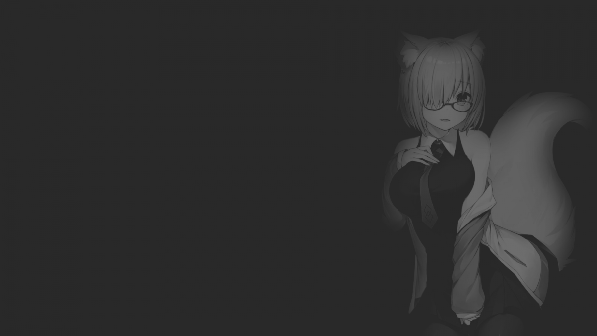 Аниме обои серые