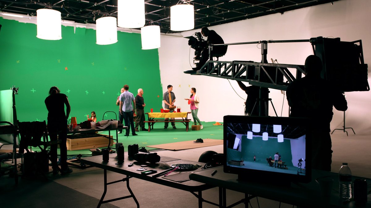 Съемочная площадка модели