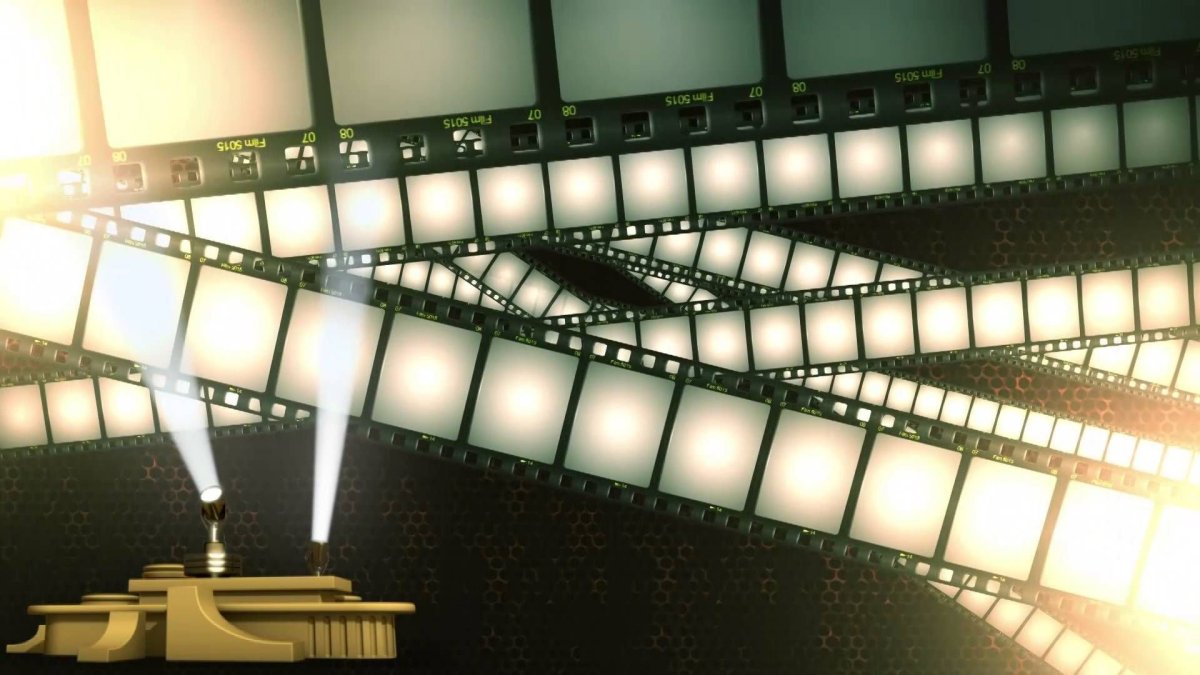 Кинолента на прозрачном фоне