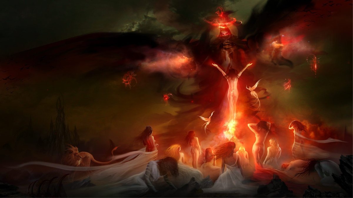 Рай и ад арт