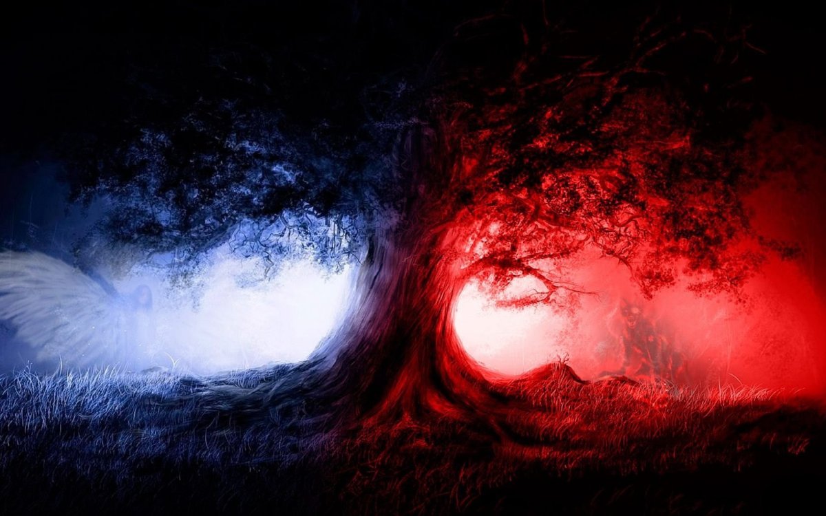 Свет и тьма арт