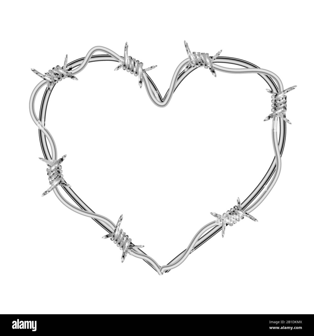 Сердце из колючей проволоки