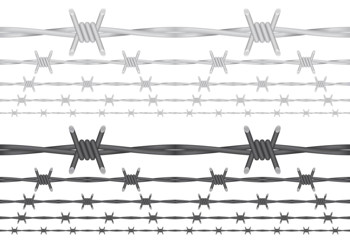 Колючая проволока вектор
