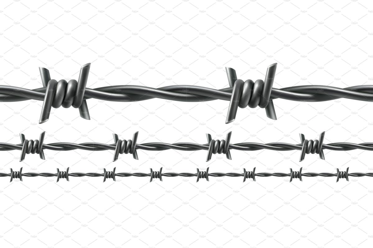 Колючая проволока вектор