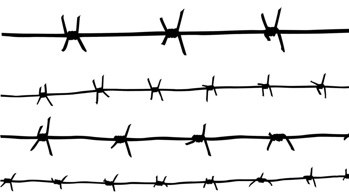 Колючая проволока пиксель арт
