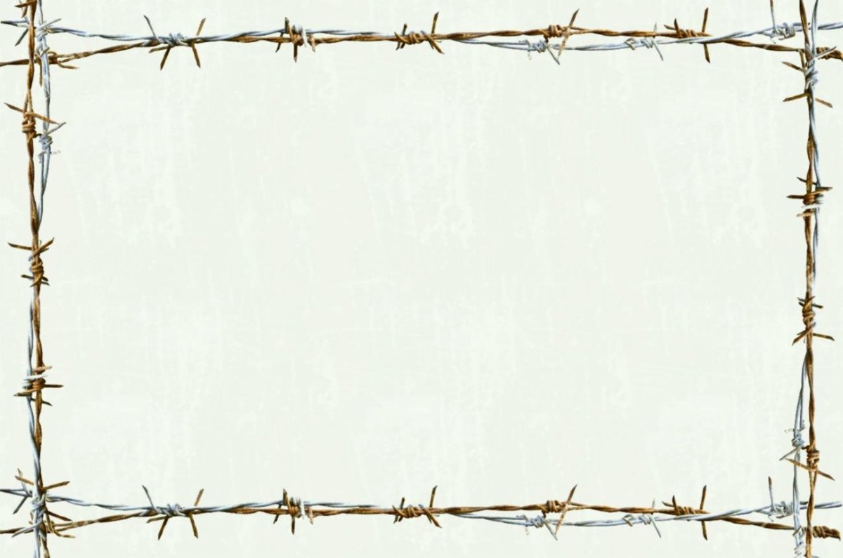 Рамка из колючей проволоки