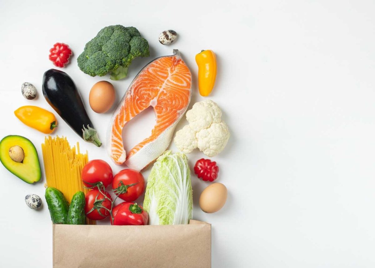 Светлый фон здоровое питание