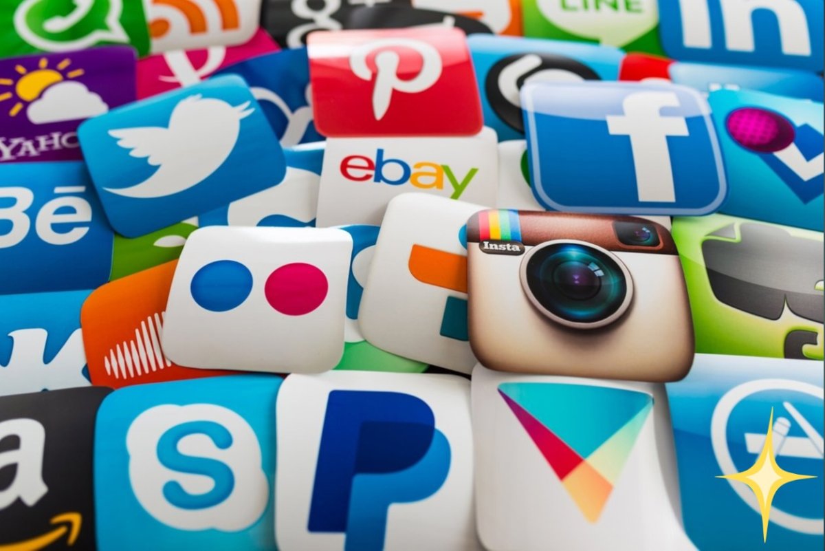 Значки популярных соц сетей