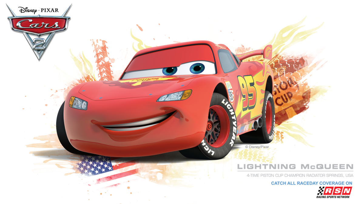 Тачки Маккуин на белом фоне