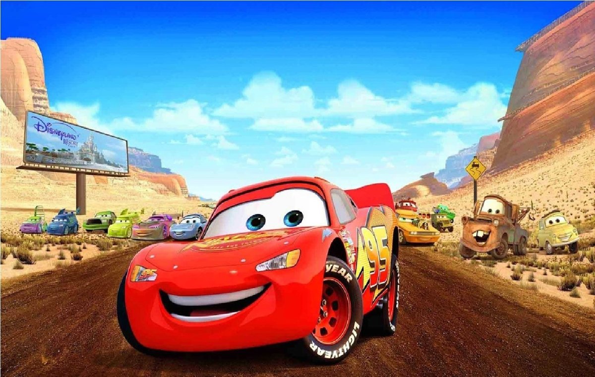 Фотообои / Disney / молния Маккуин