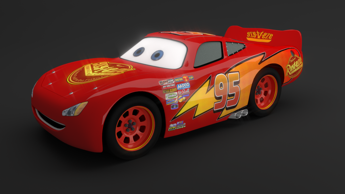 Молния Маккуин сбоку