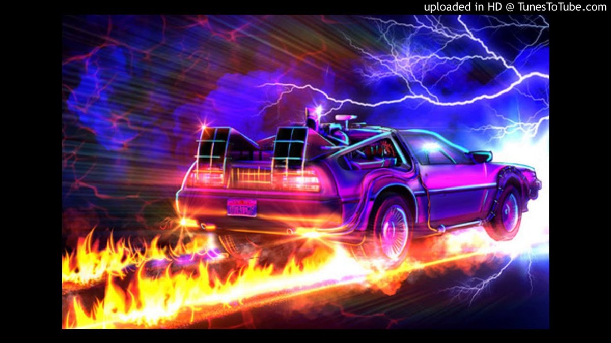 DELOREAN back to the Future арт