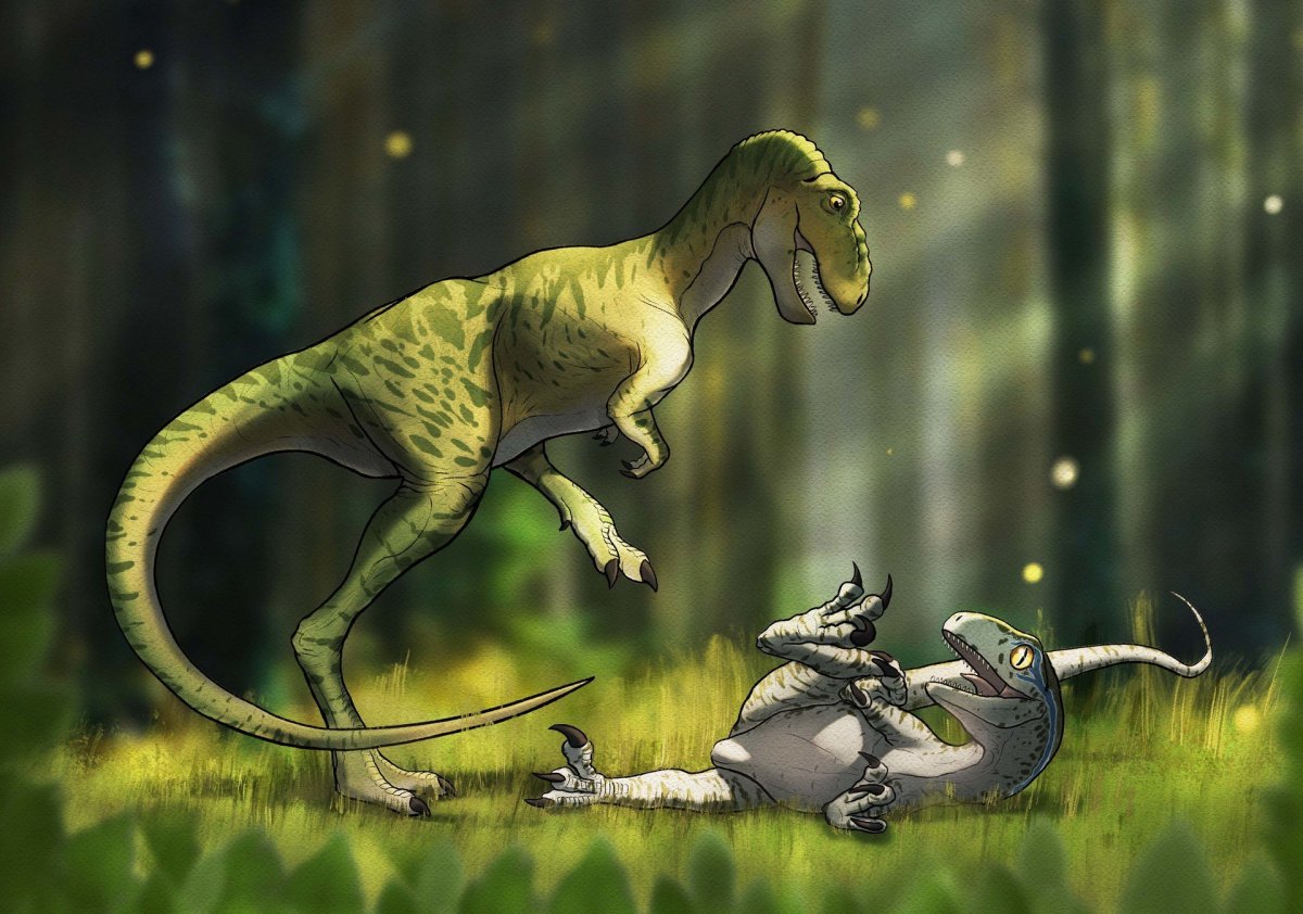 Велоцерапторы из мира Юрского периода милые