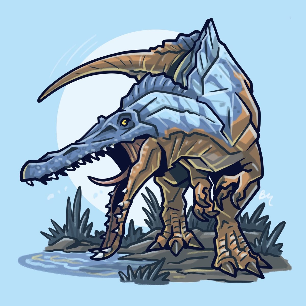 Плезиозавр из мира Юрского периода