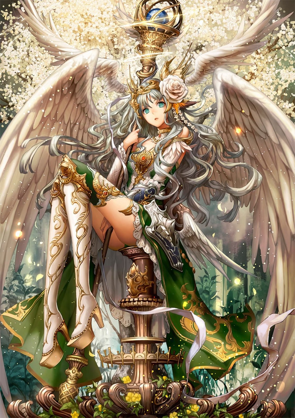 Богиня с белыми волосами