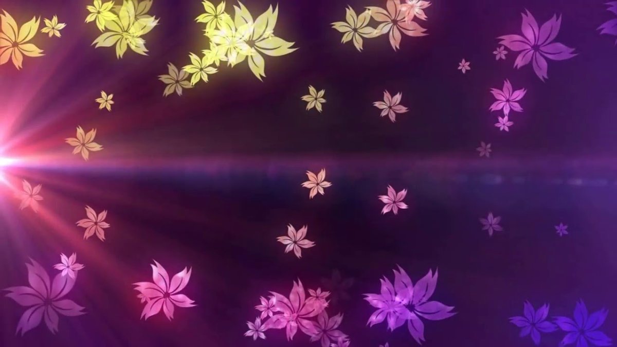 Видеофон для видеомонтажа цветы