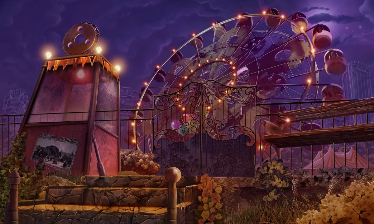 Фон парка развлечений