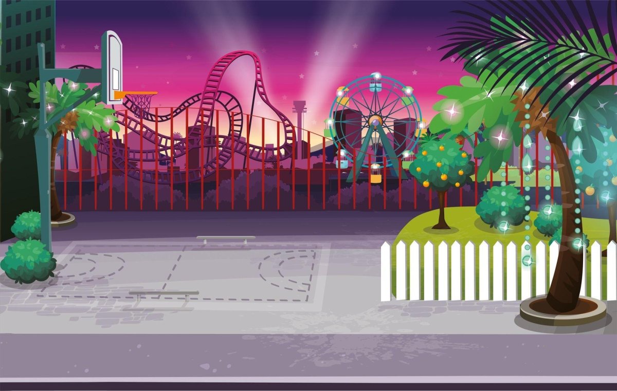 Гача фон парк развлечений