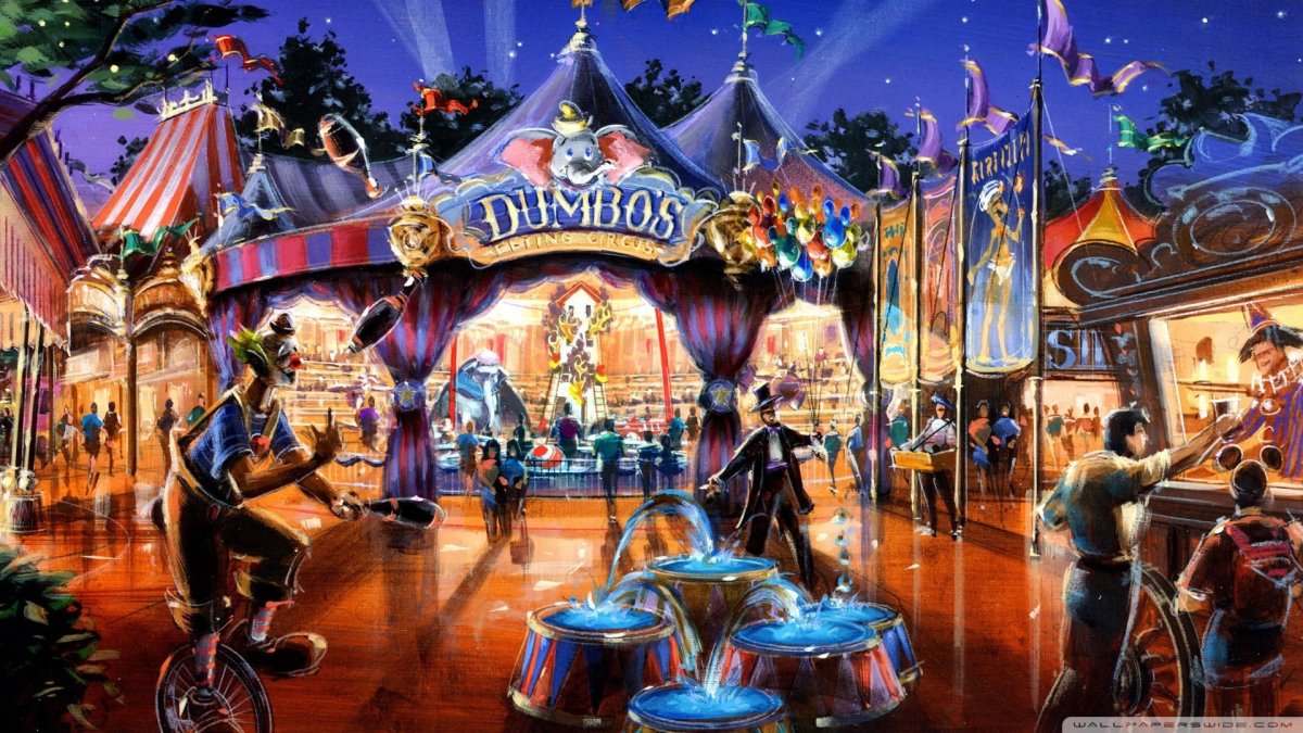 Парк аттракционов арт