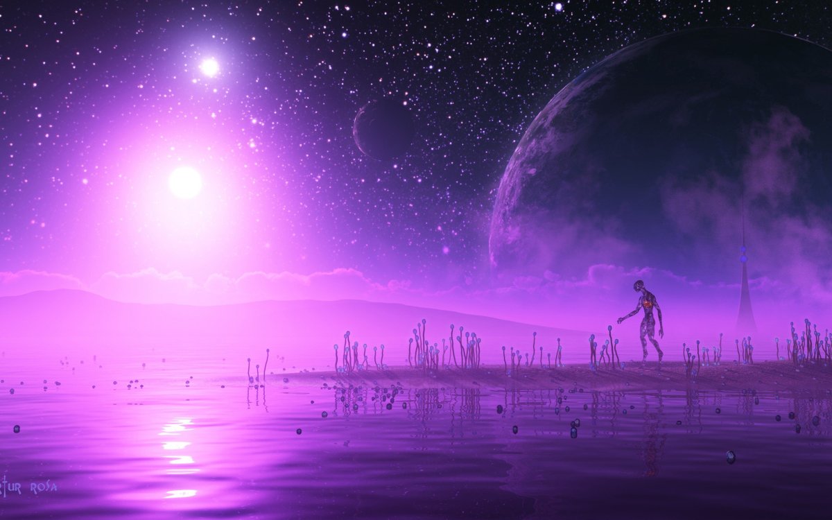 Фиолетовый арт