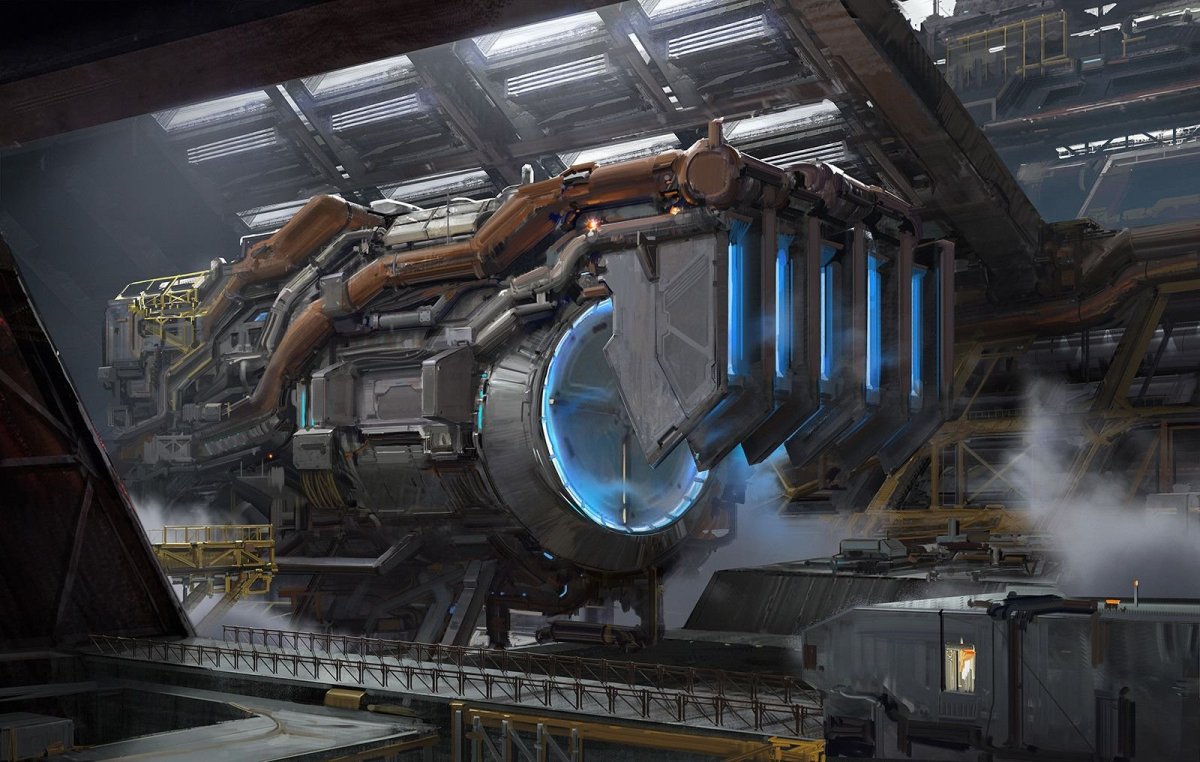 Реактор корабля Sci Fi