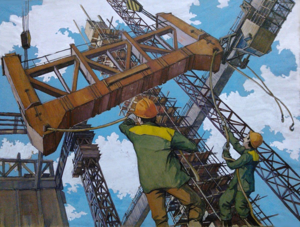 Картина стройка