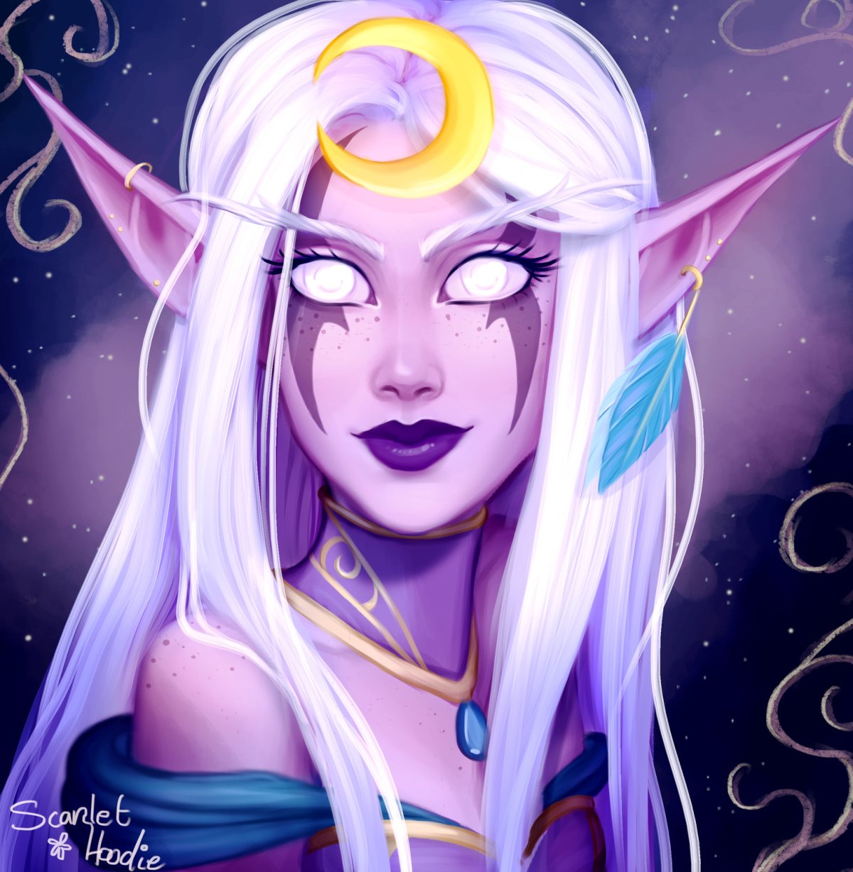 Warcraft эльфы Элуна