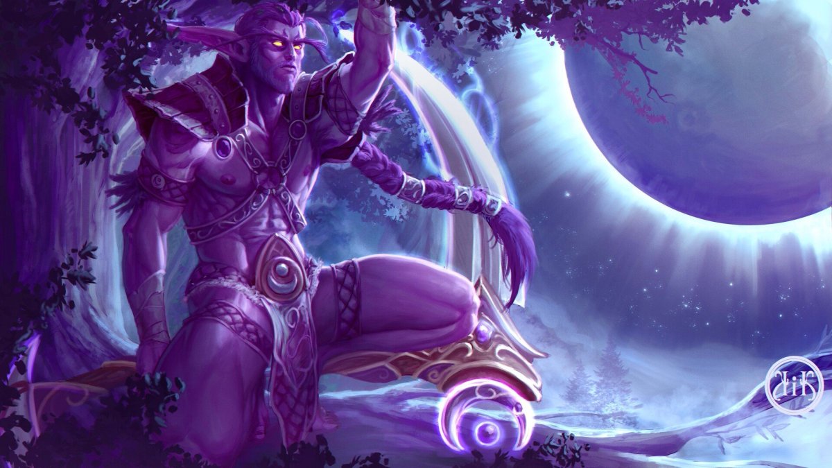 Друид Эльф арт варкрафт