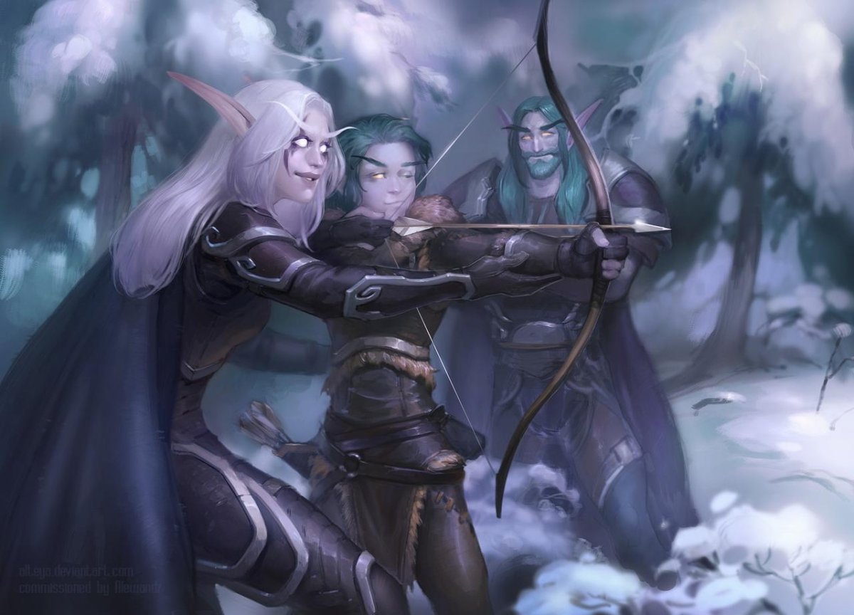 Варкрафт эльфы арт