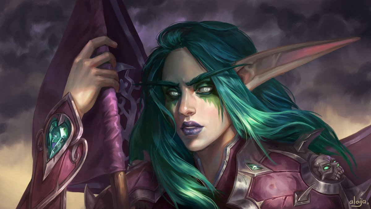 World of Warcraft Night Elf Art