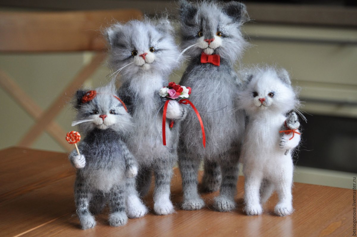 Ольга Бессогонова вязаные котики