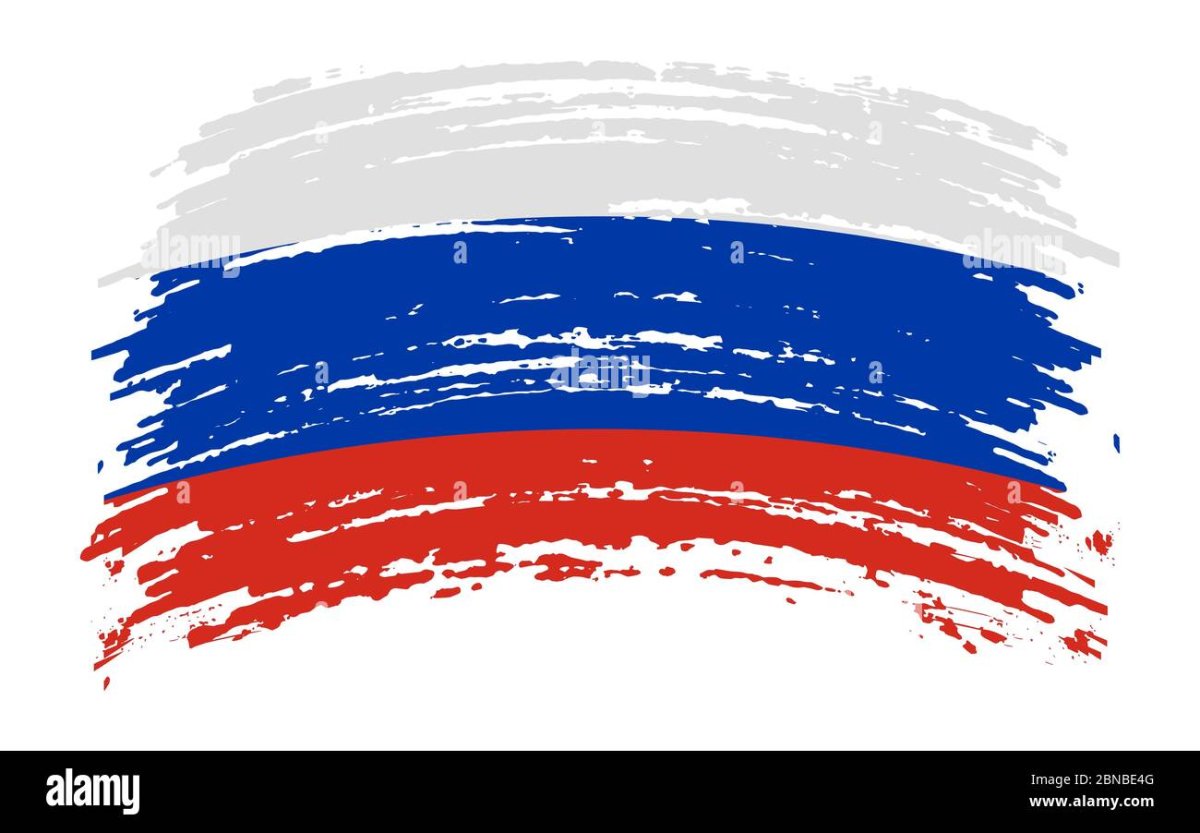 Флаг России мазки