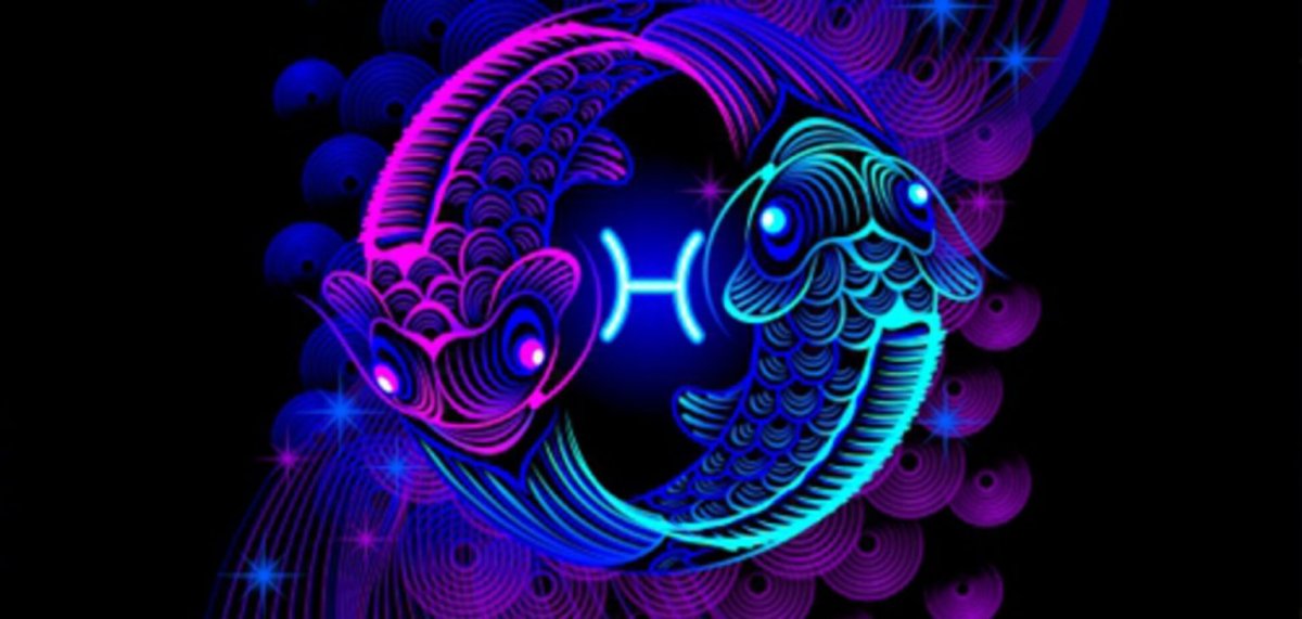 Знак зодиака рыбы в космосе