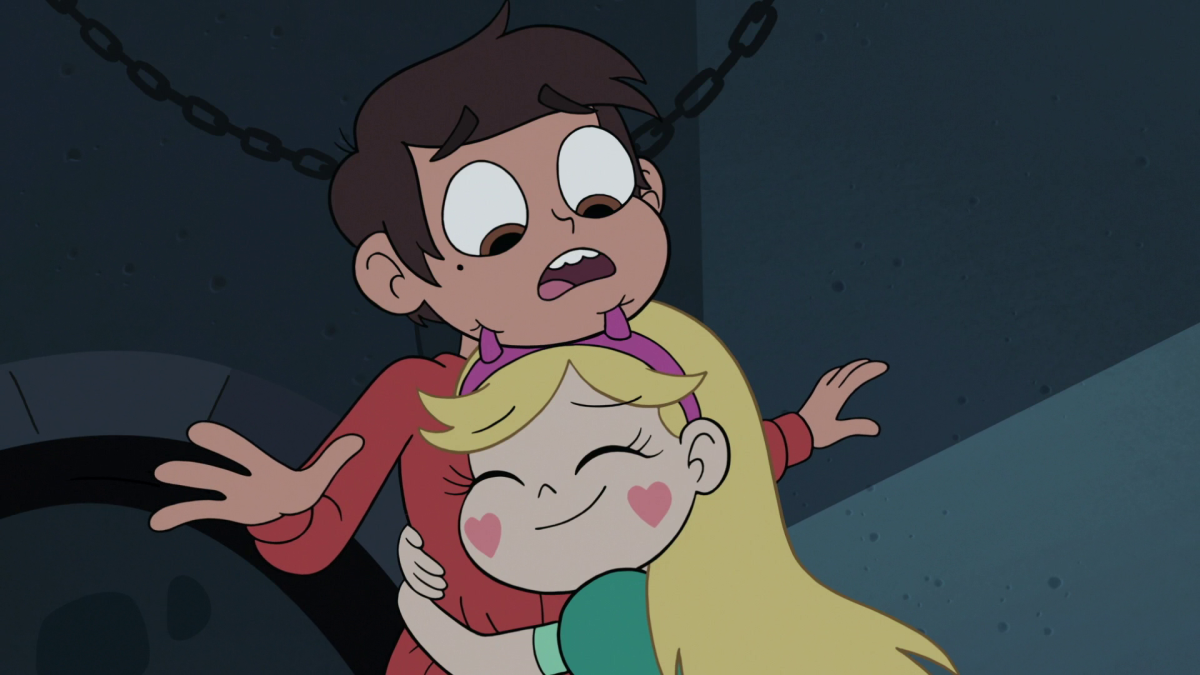 Стар Баттерфляй и Марко обнимашки