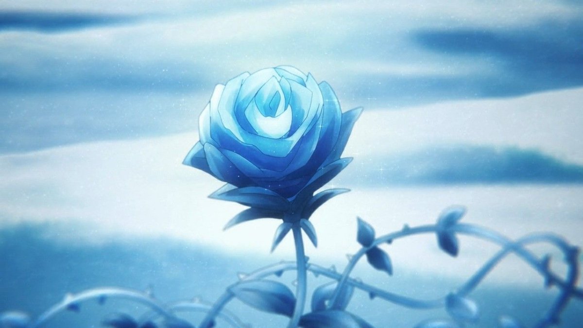 Синие кустовые розы