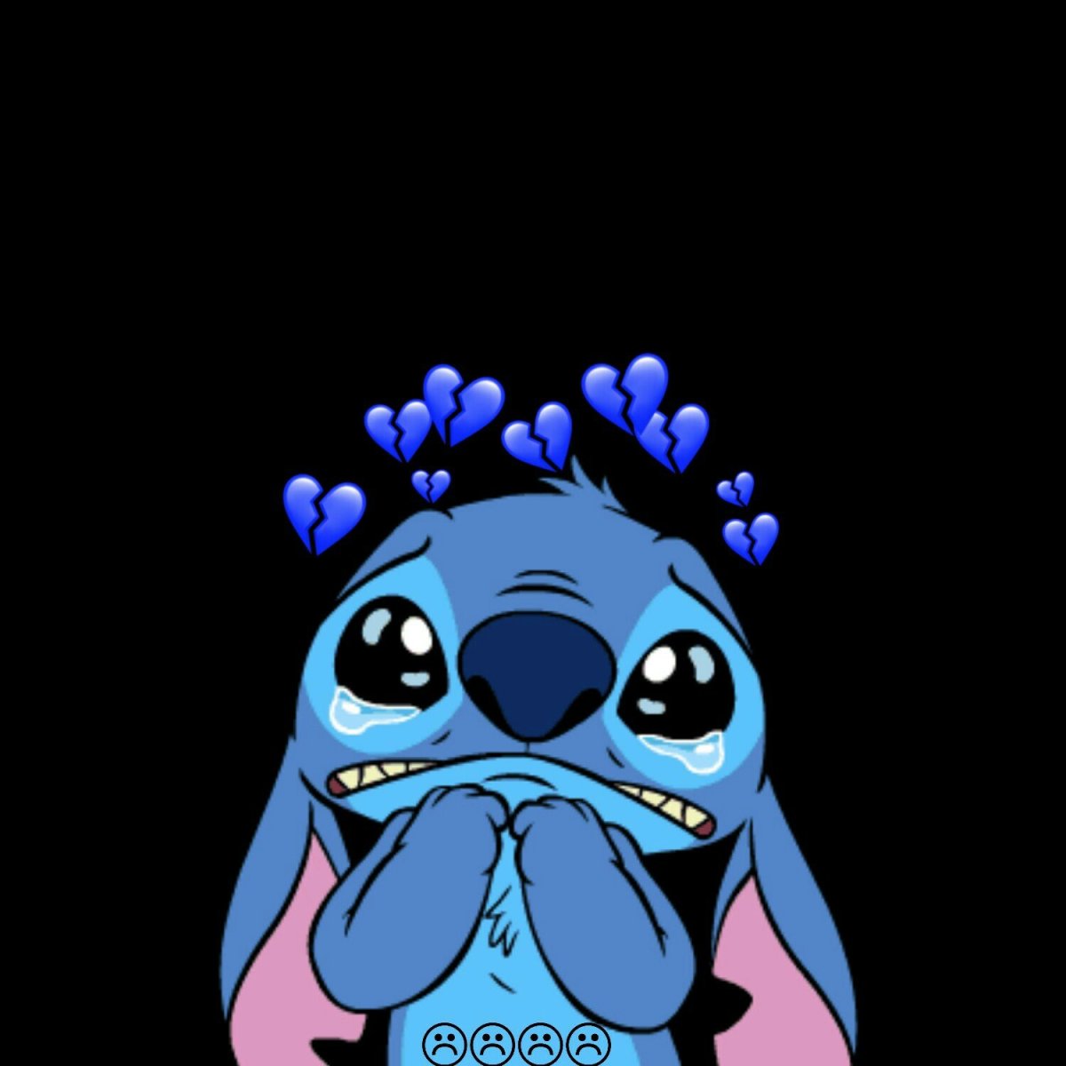 Стич грустит