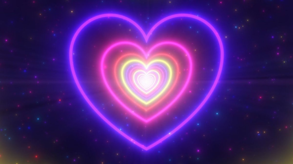 Разноцветные сердечки из тик тока