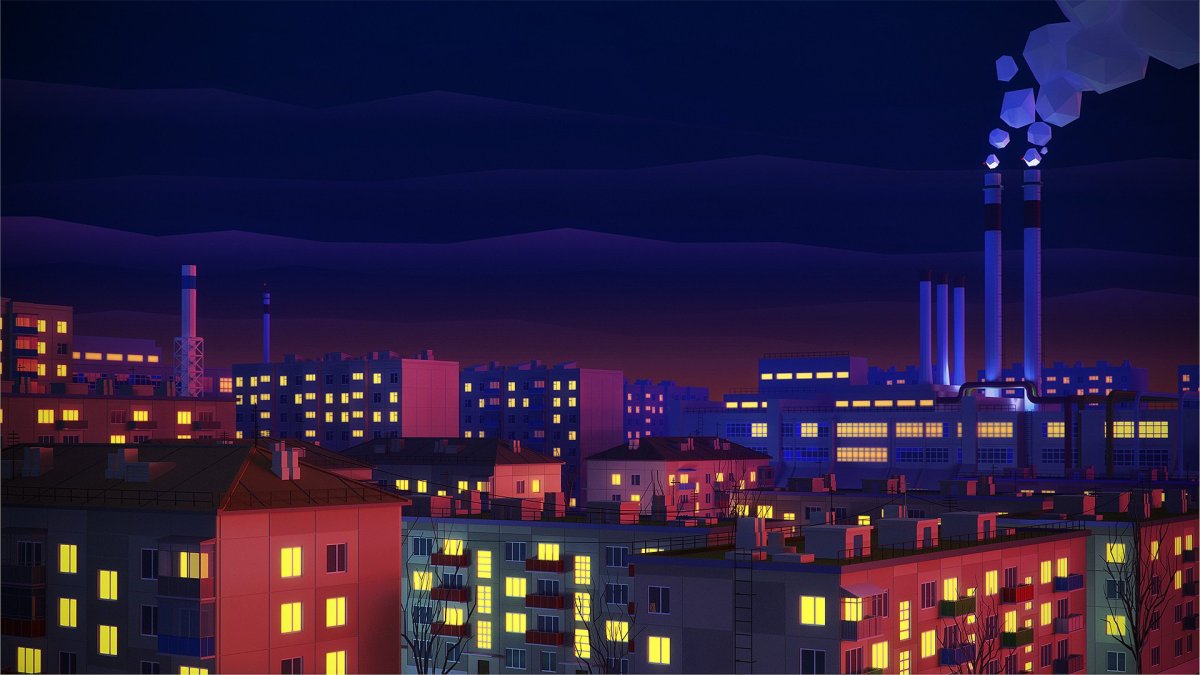 Панельки ночью