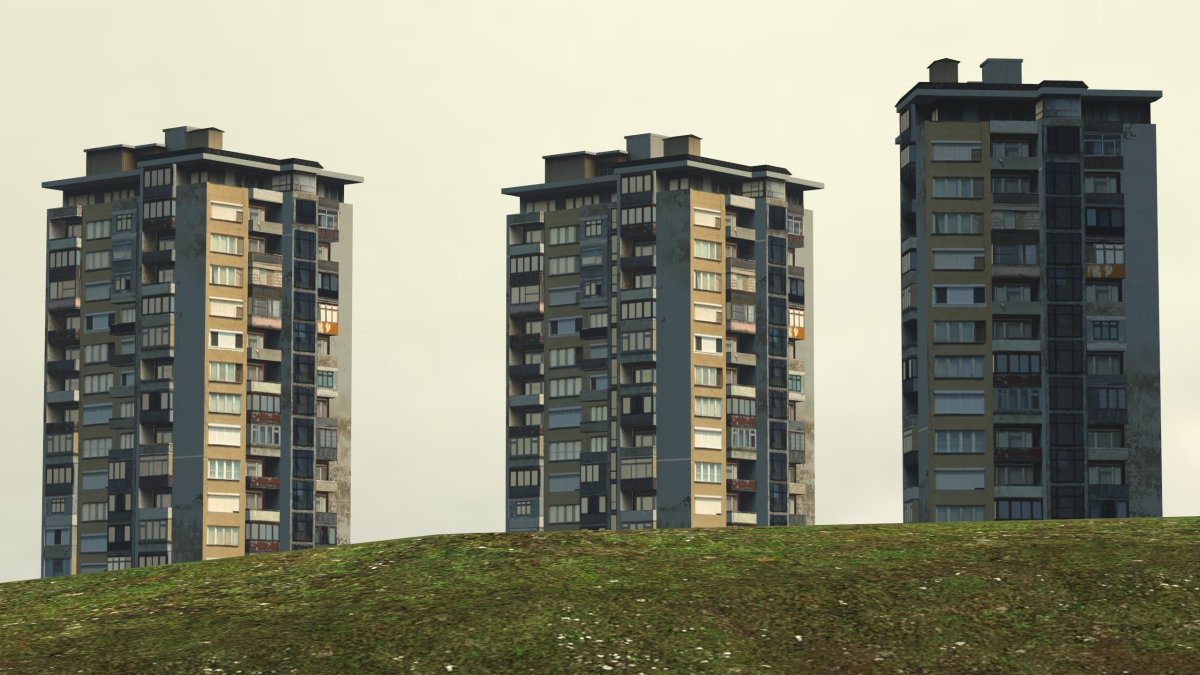 Панельный дом half Life 2