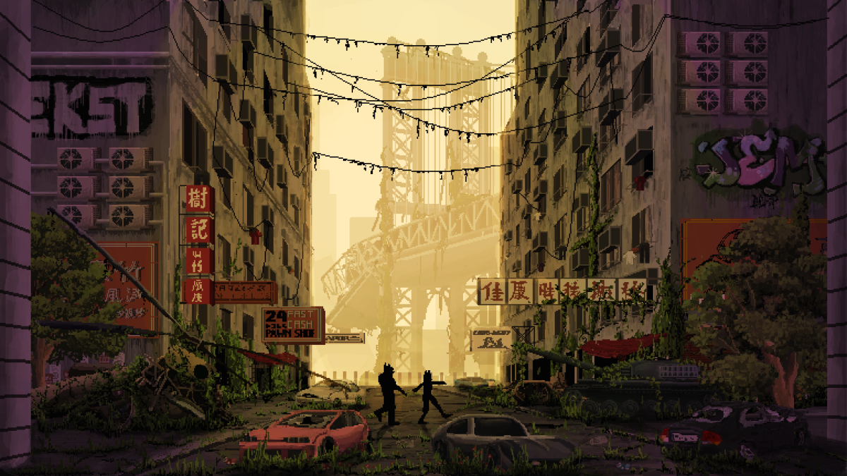 Пиксель арт постапокалипсис