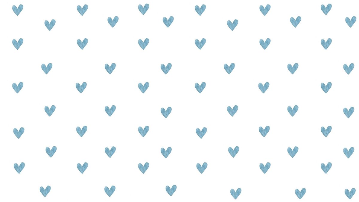 Голубые сердечки