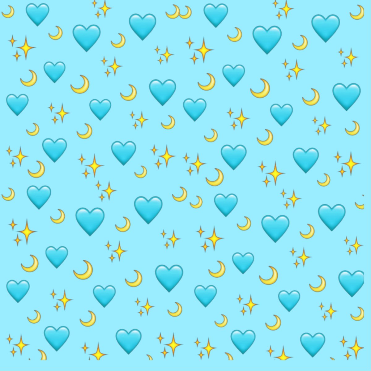 Голубой фон с сердечками