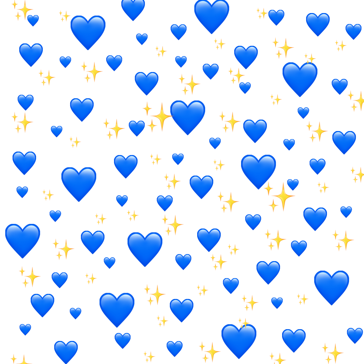 Голубое сердечко на белом фоне