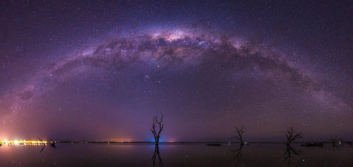 Млечный путь звезды на море