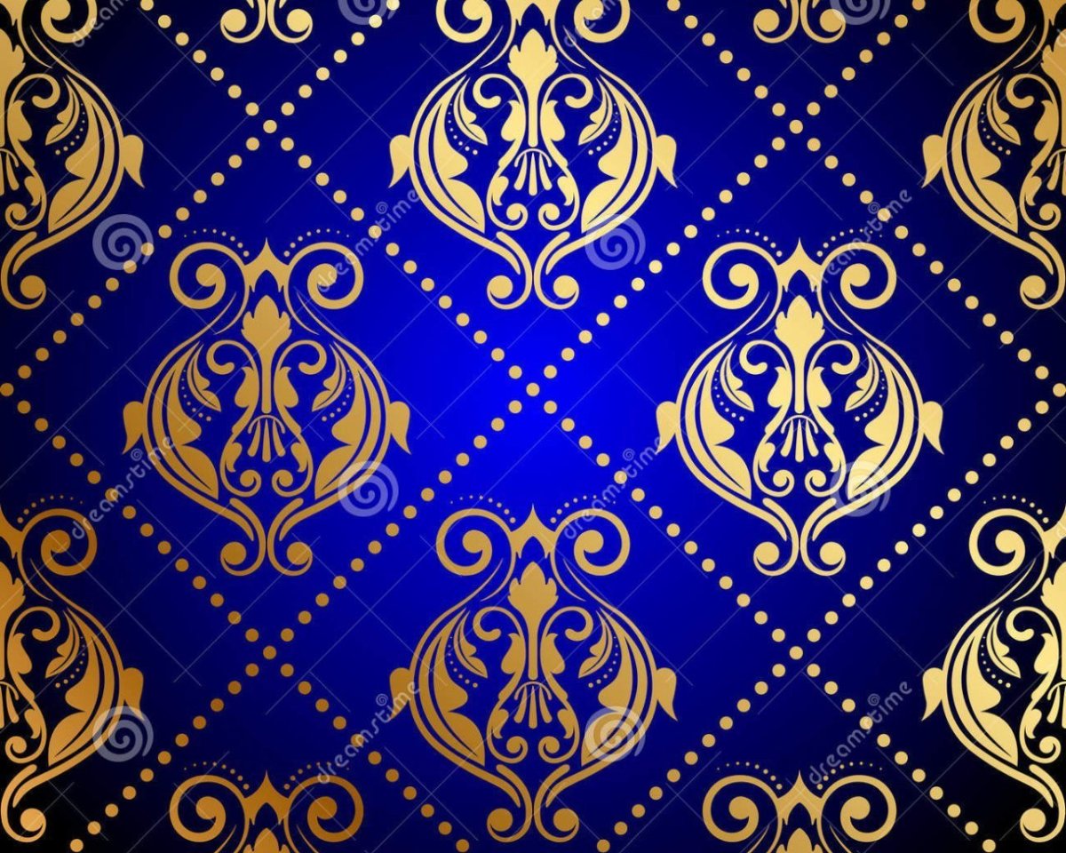 Синяя ткань с узором