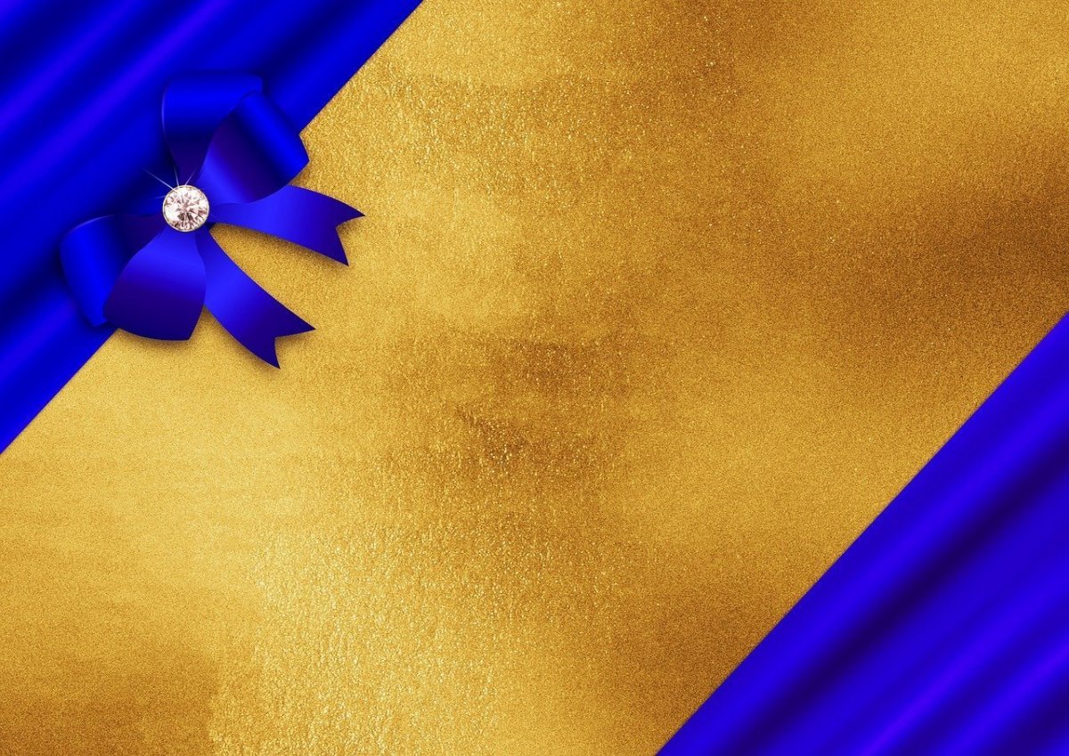 Фон синий золото