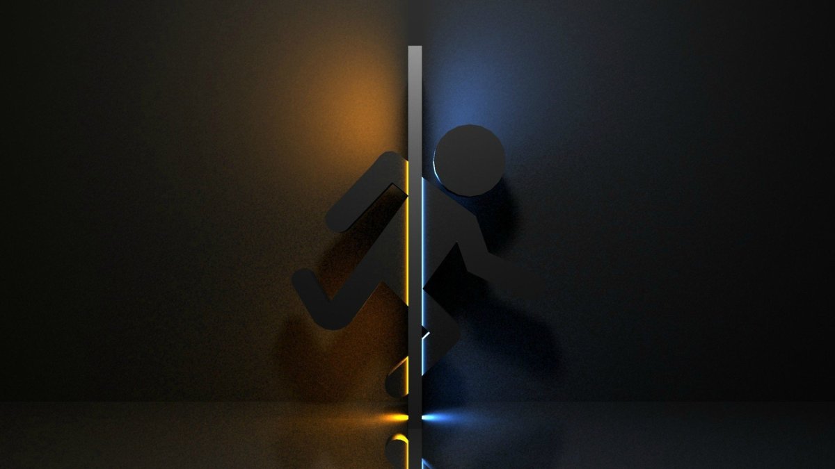 Креативные обои на два монитора