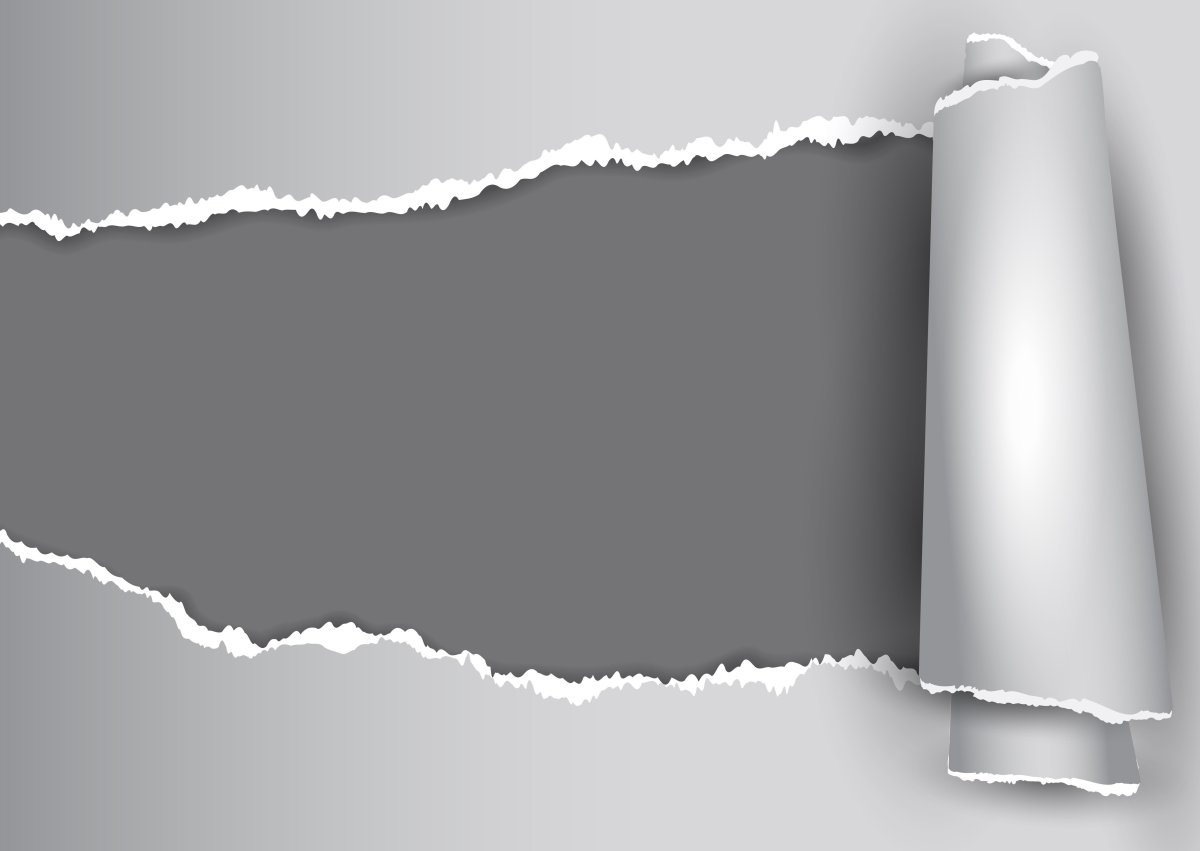 Рваный край бумаги