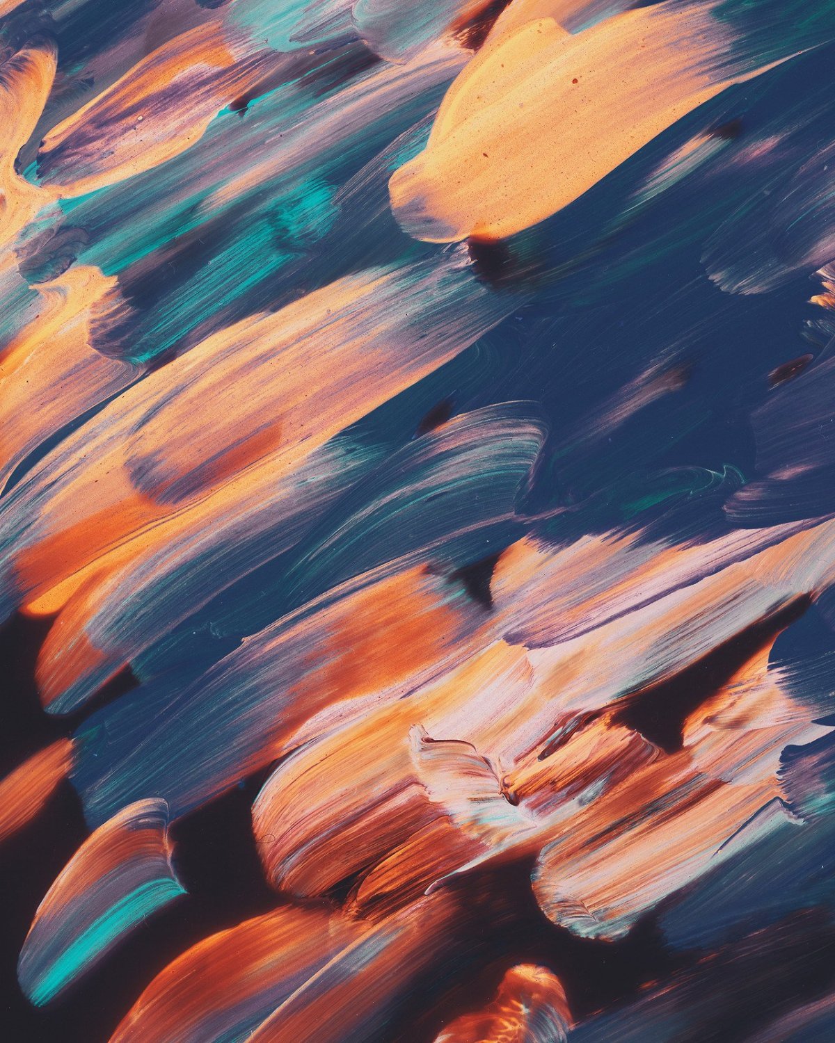 Разноцветные мазки краски